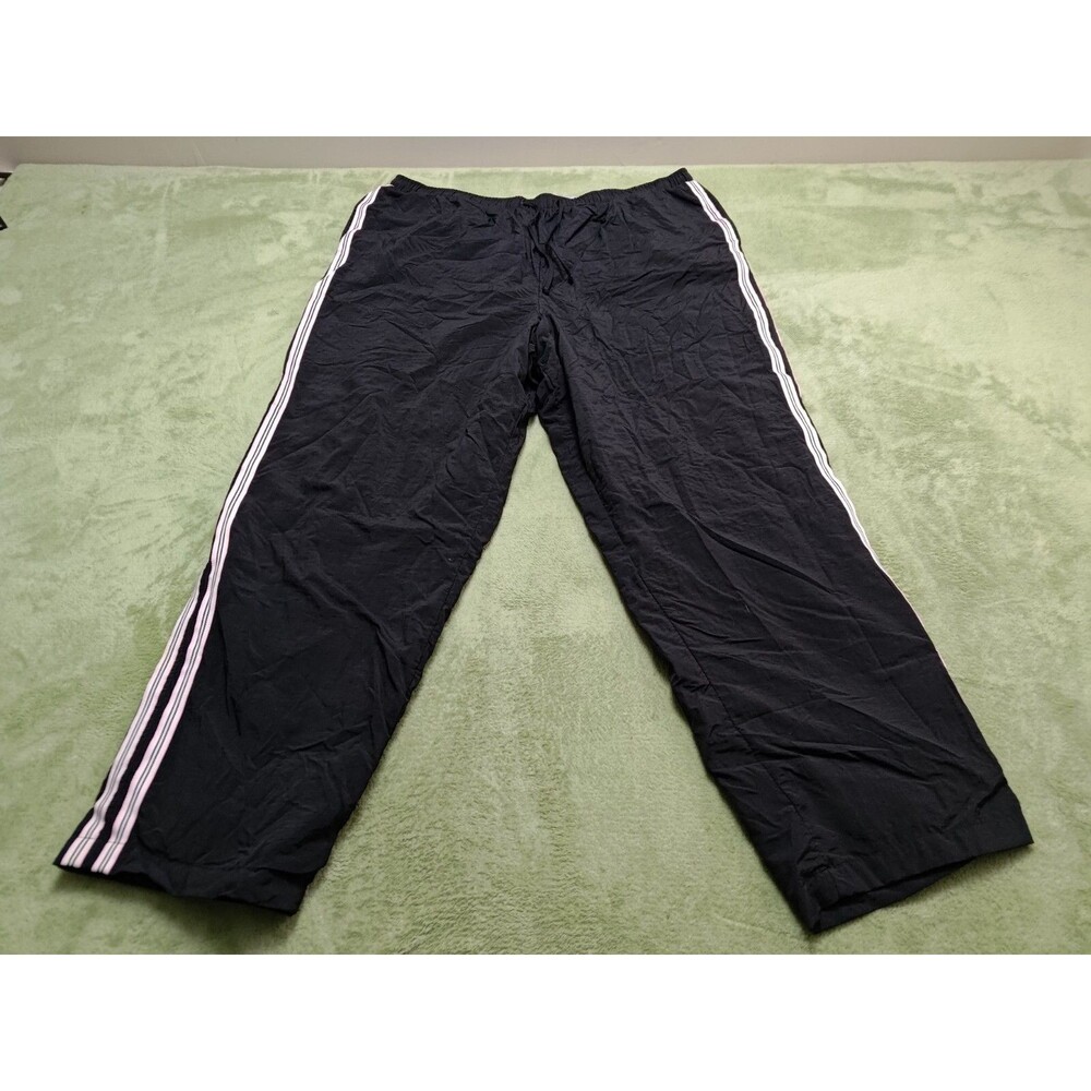 Fashion Bug Athletic Sweatpants Black Women's 22/24  Nylon Workout Drawstring